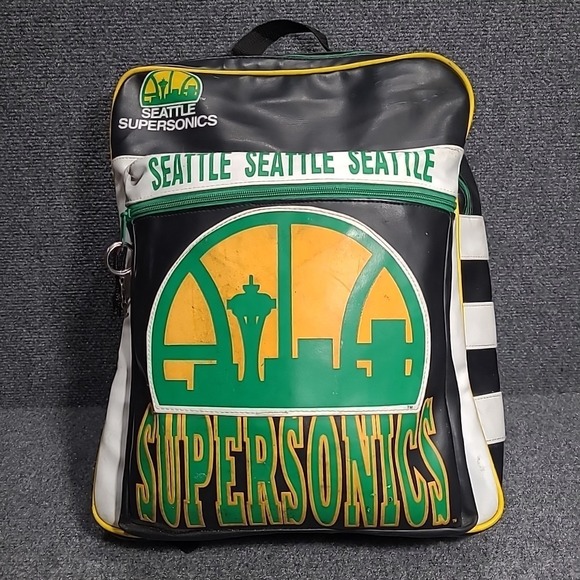 Other - Vintage Rare Seattle Super Sonics Team NBA Player Backpack 1980 1990s